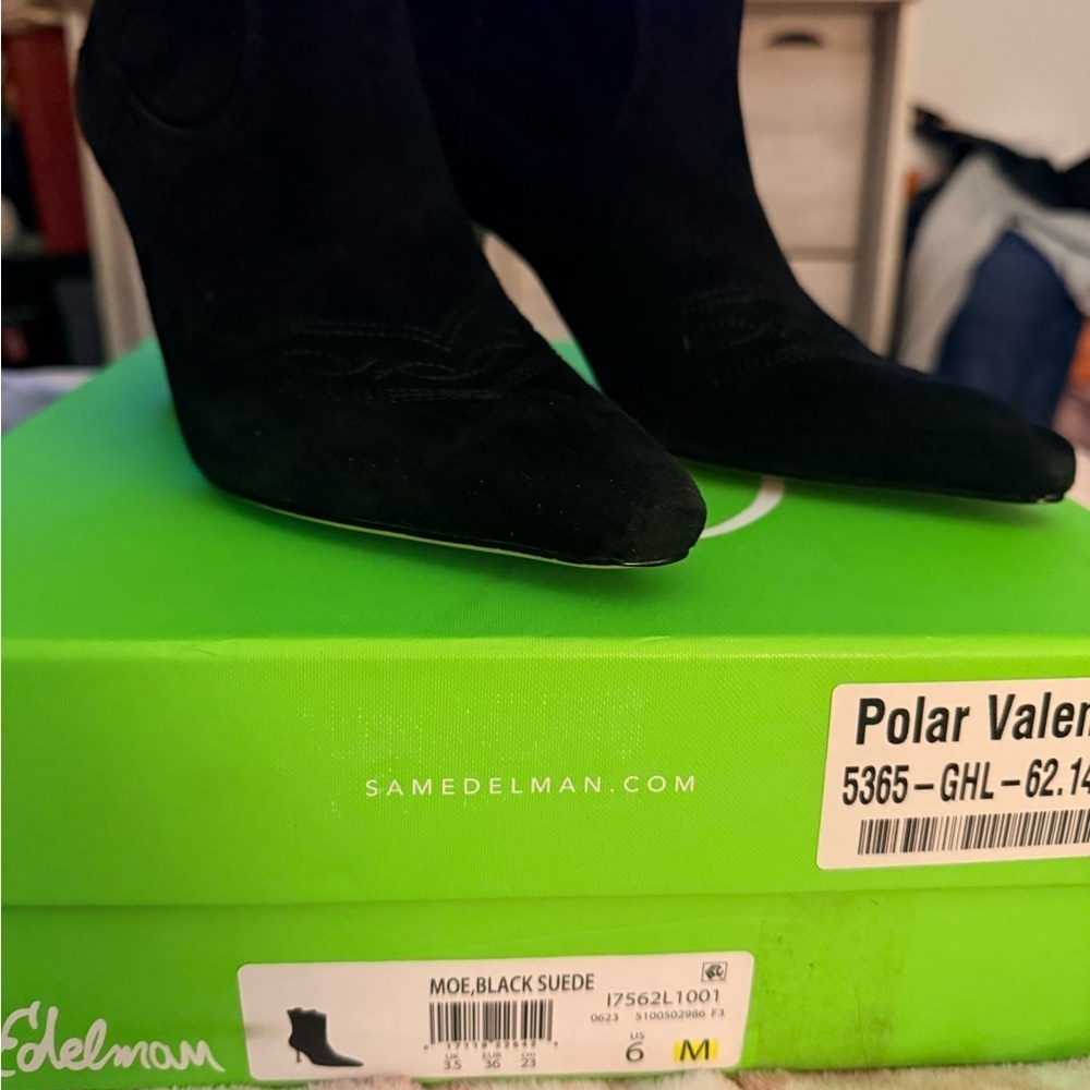 Sam Edelman Black Heeled Boots - Picture 8 of 15
